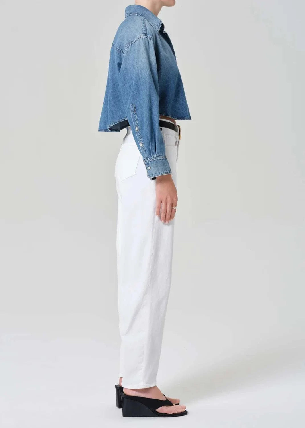 Citizens of Humanity Miro Long Relaxed Jean Soft White