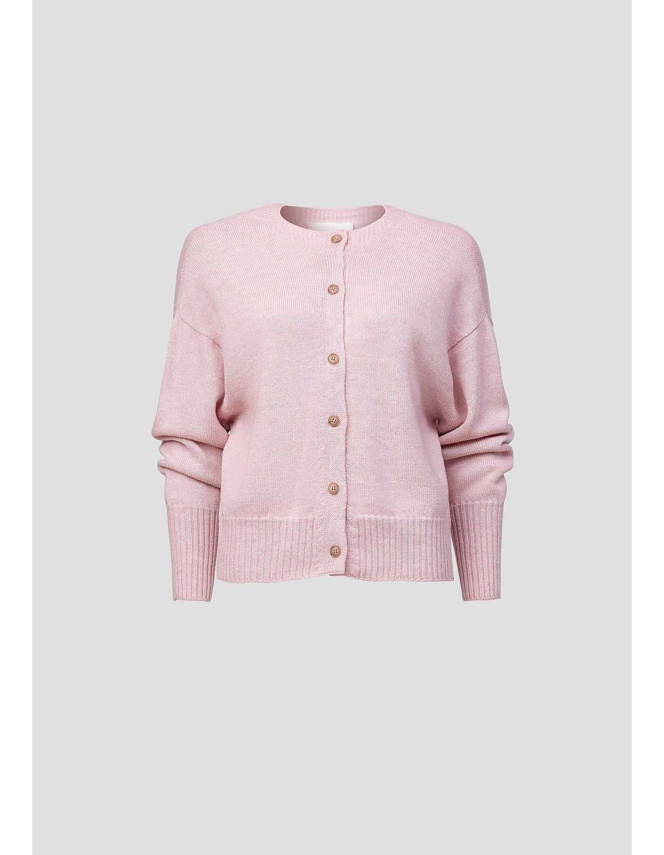 Viktoria and Woods Hart Merino Cardigan Rose Marle