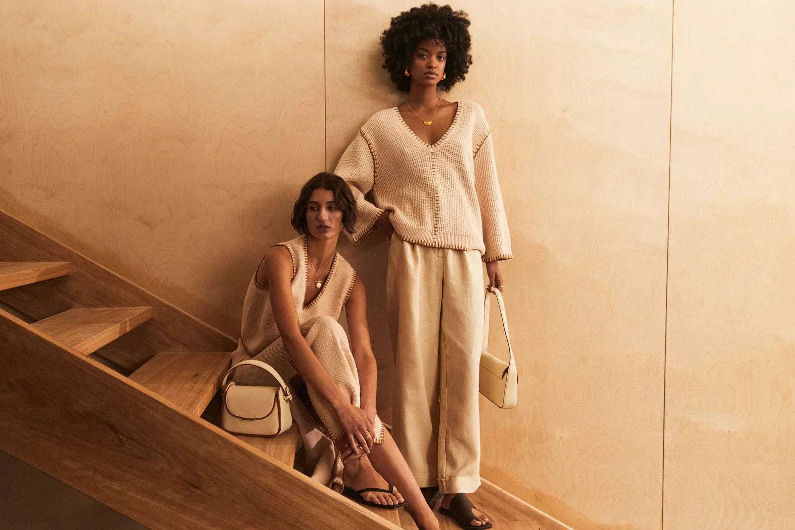 Sancia The Rina Knit Jumper Cashew