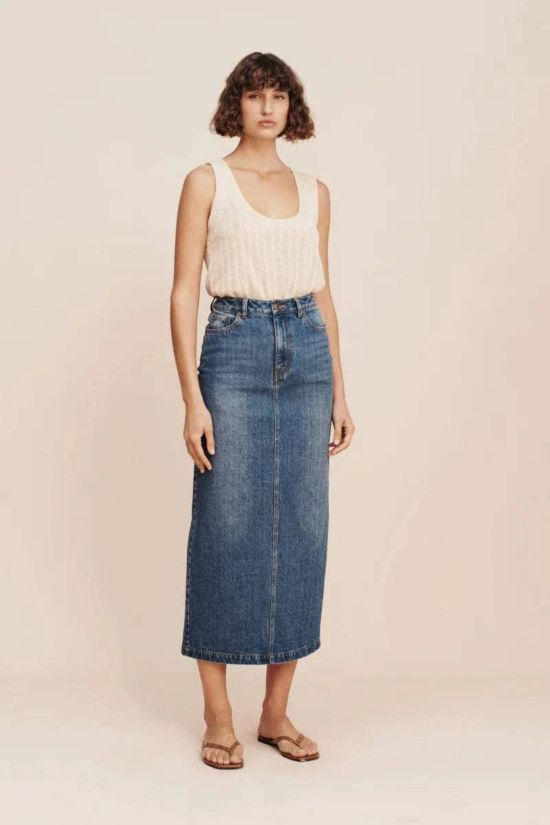 Posse Harvey Skirt Denim