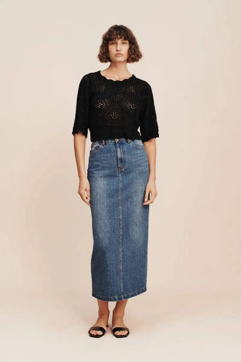 Posse Harvey Skirt Denim