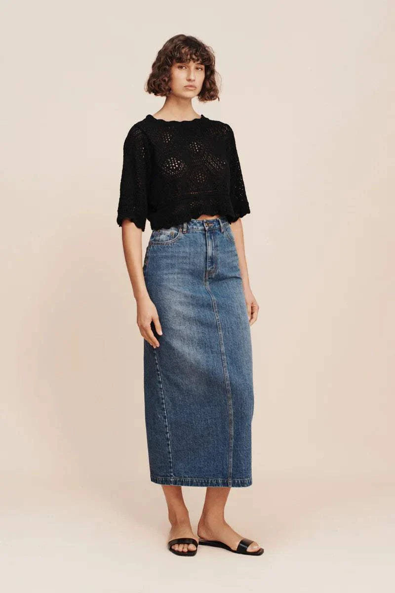 Posse Harvey Skirt Denim