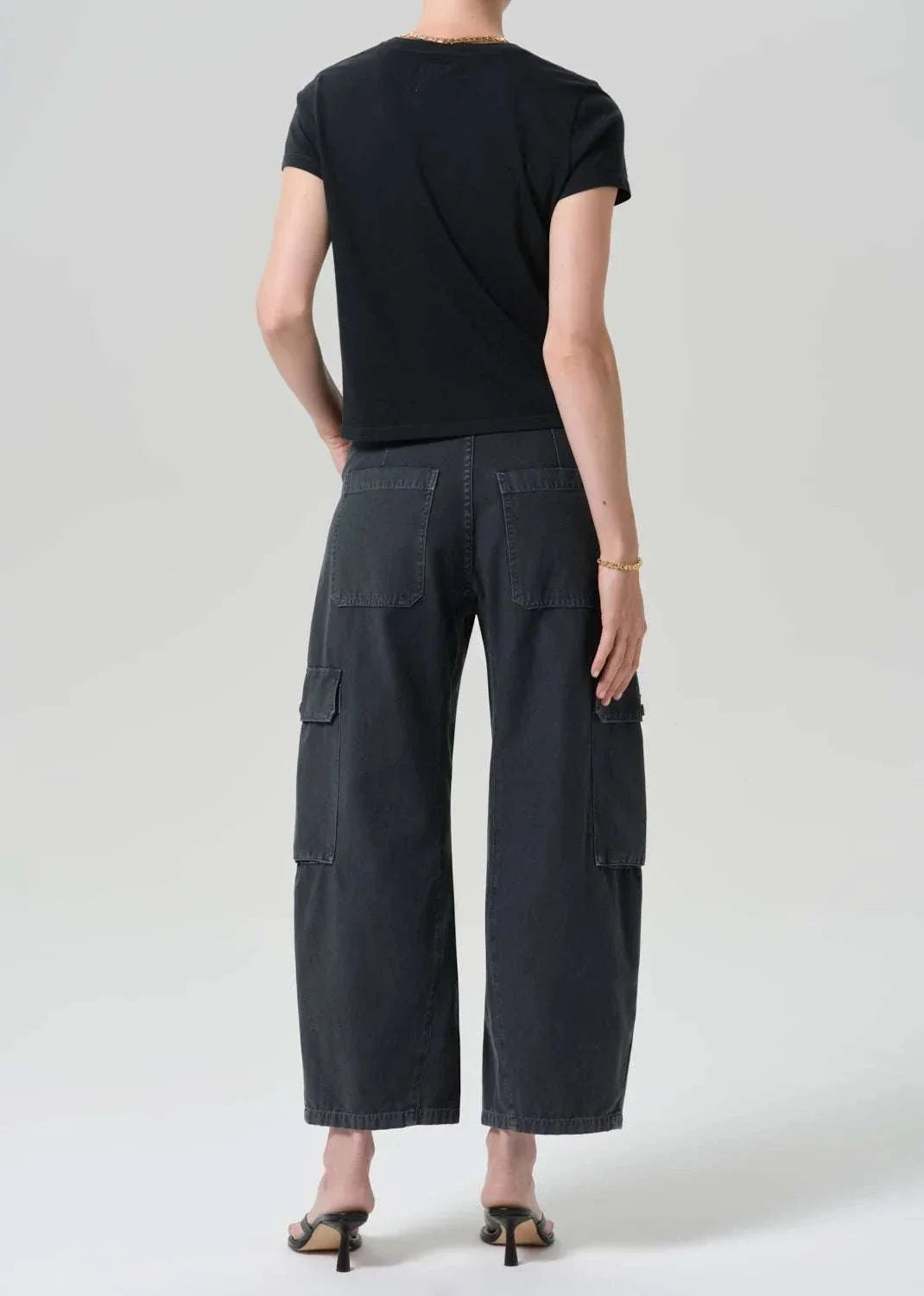 Citizens Of Humanity Thassos Twisted Seam Utility Pant Washed Black