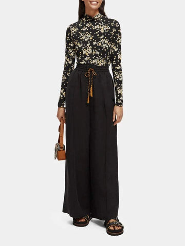 Soda Hope High Rise Wide Leg Pants Black