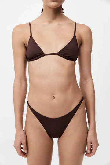 St Agni Triangle Bikini Top Cocoa