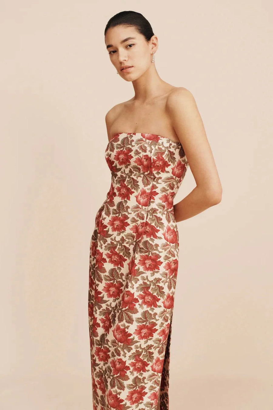 Posse Rosalie Strapless Dress Rose Bud