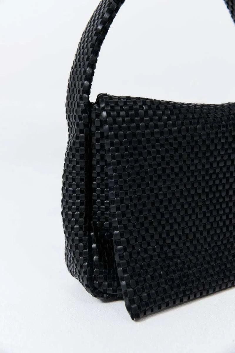 St Agni Lattice Everyday Satchel Black