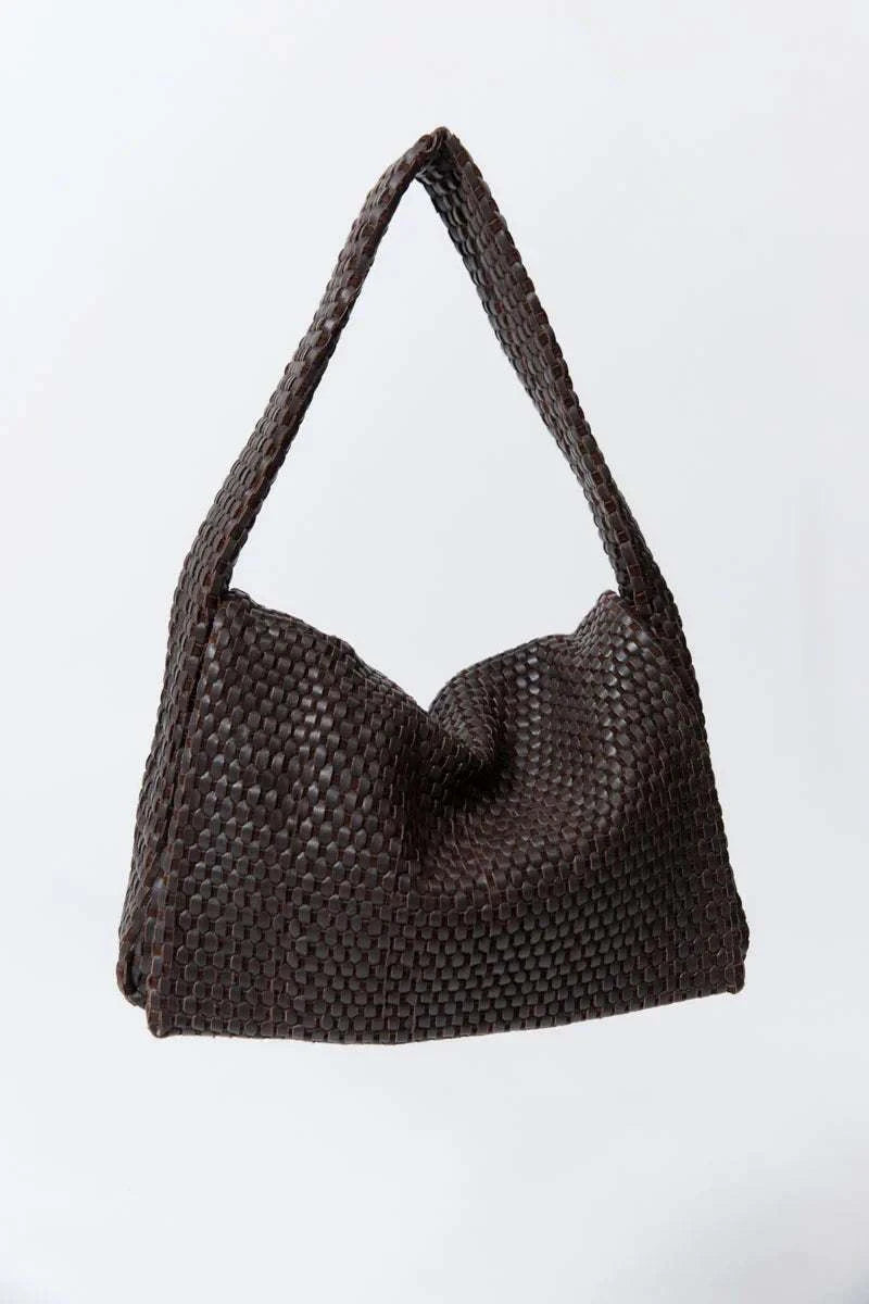 St Agni Lattice Everyday Satchel Coffee