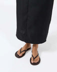 St Agni Thong Detail Slide Coffee