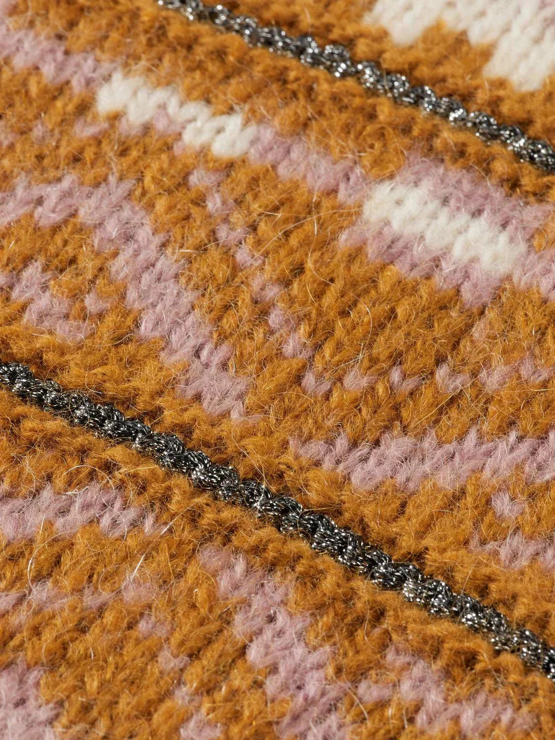 Scotch and Soda Metallic Fair Isle Pullover Tobacco