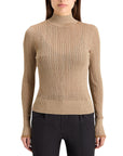 Scotch and Soda Metallic Pointelle Fitted Gold