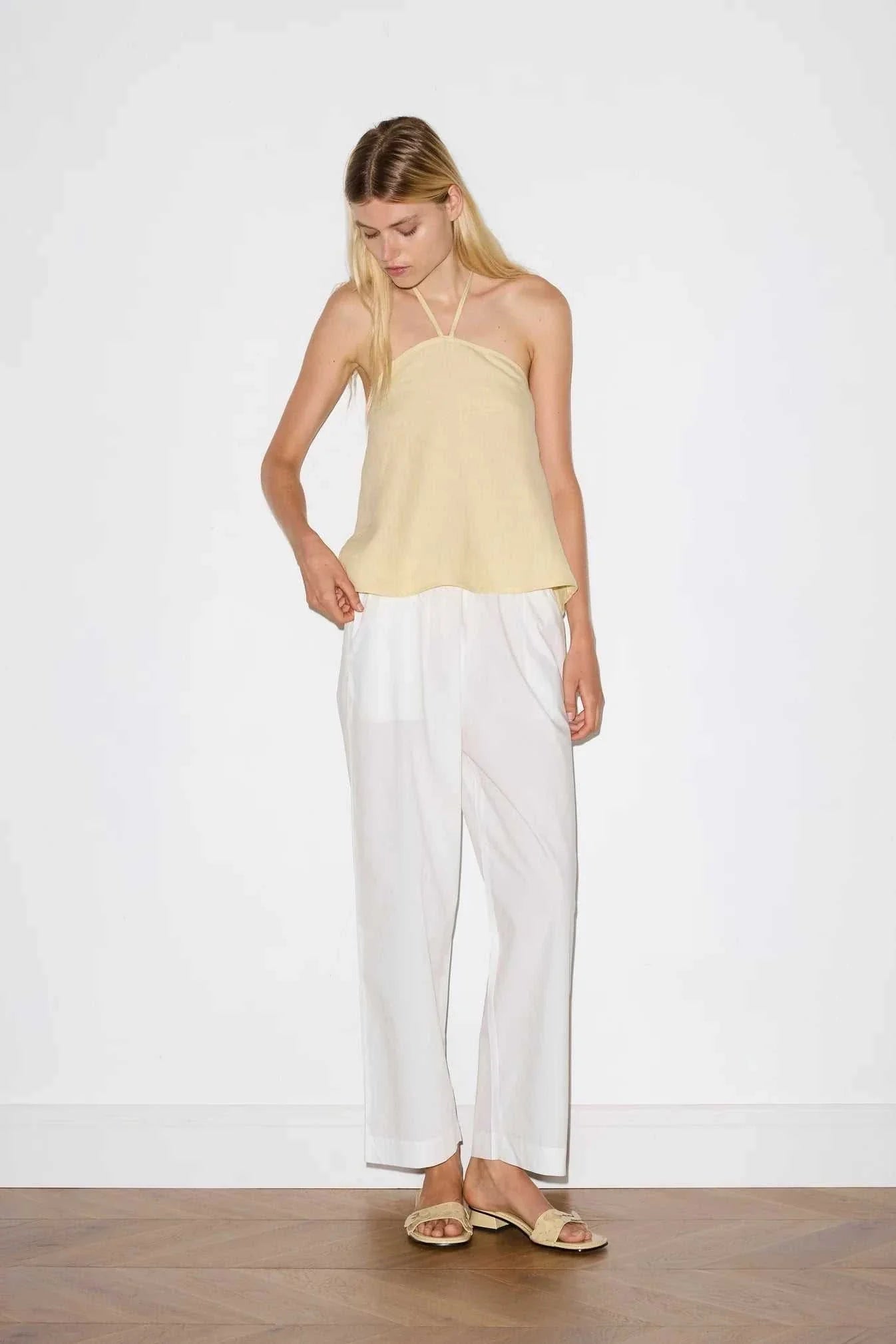 Deiji Studios Ease Trouser White