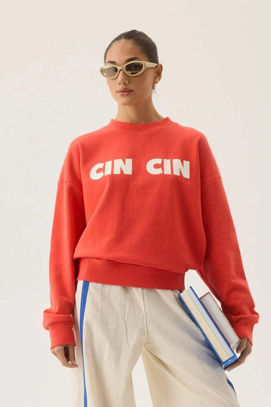Araminta James Cin Cin Sweatshirt Coral
