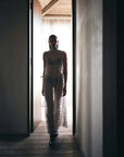 Rabens Saloner Allison Splash Netting Dress Silver