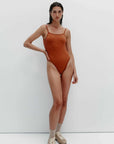 Nagnata Ballet Wool Bodysuit Clay
