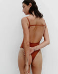 Nagnata Ballet Wool Bodysuit Clay