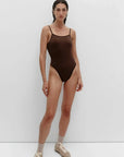 Nagnata Ballet Wool Bodysuit Bark