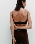 Nagnata Textured Ballet Wool Bralet Bark
