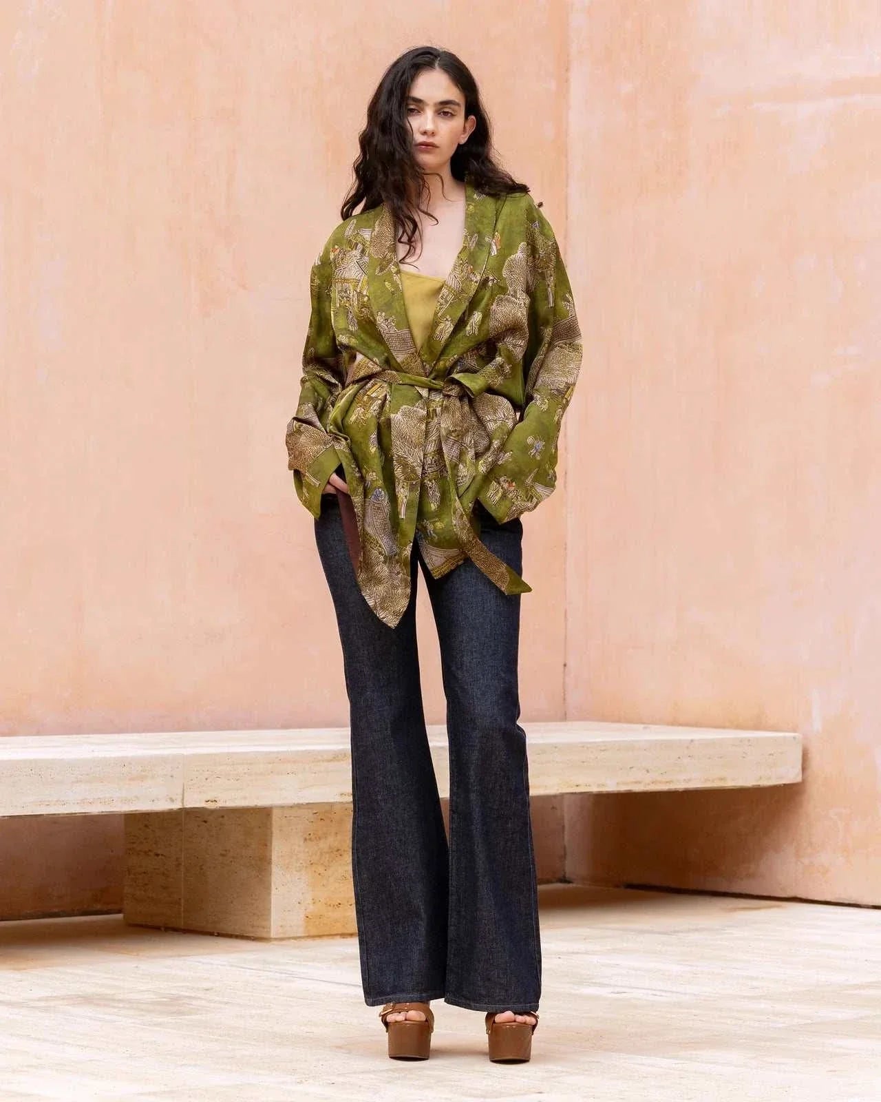 Mes Demoiselle Pelva Kimono Green