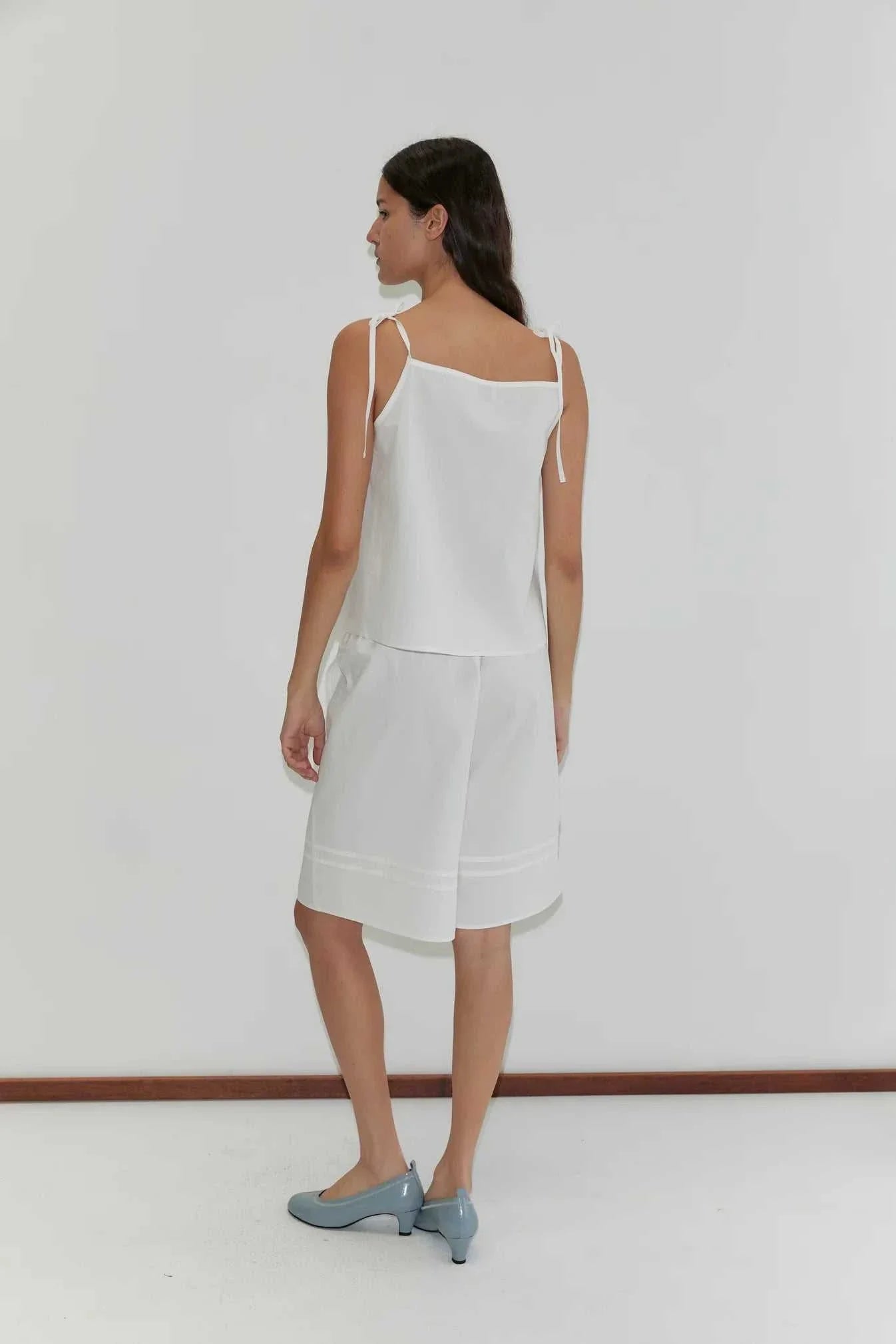 Deiji Studios Tied Cami White