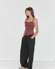Deiji Studios Folded Top Rust Stripe