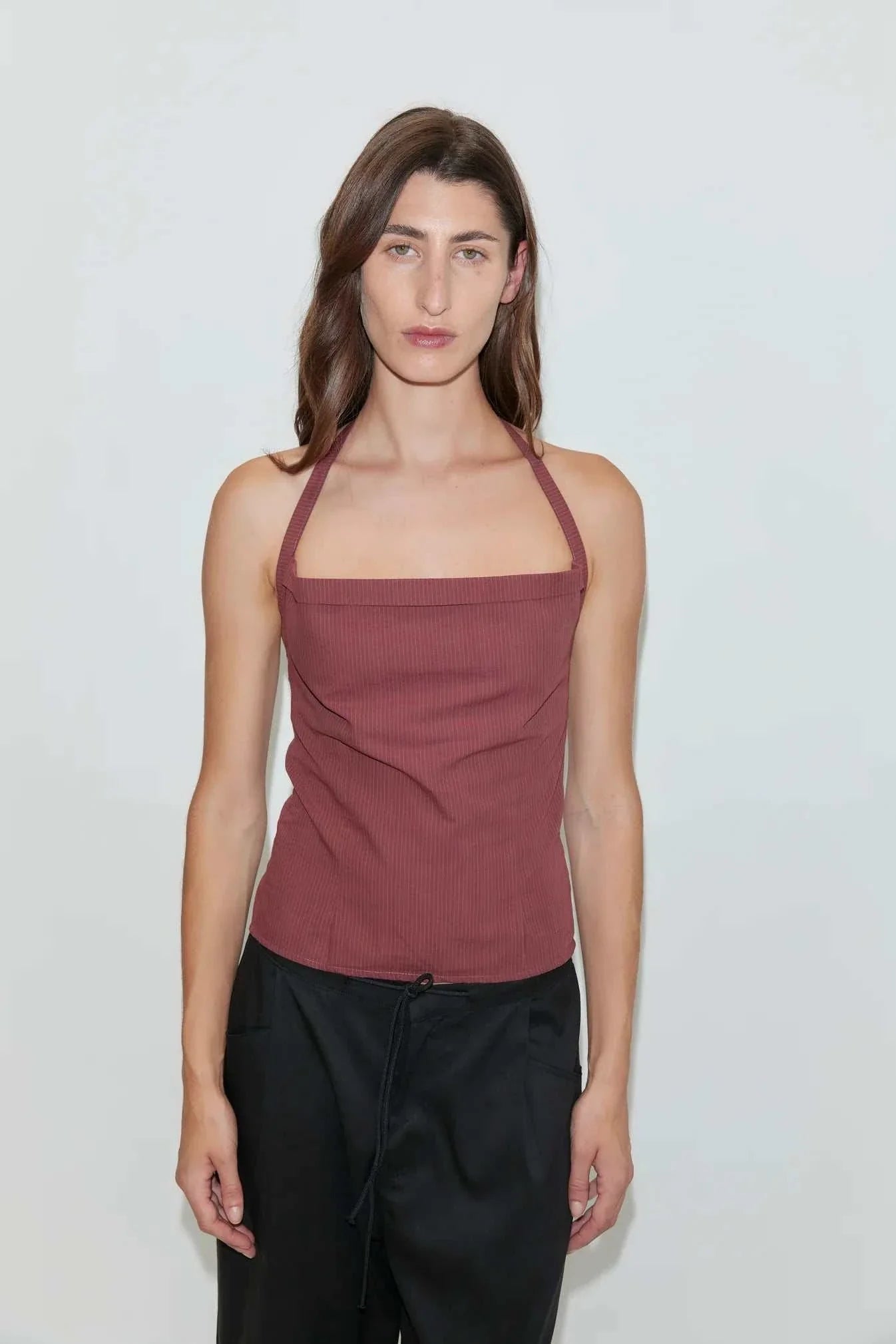 Deiji Studios Folded Top Rust Stripe