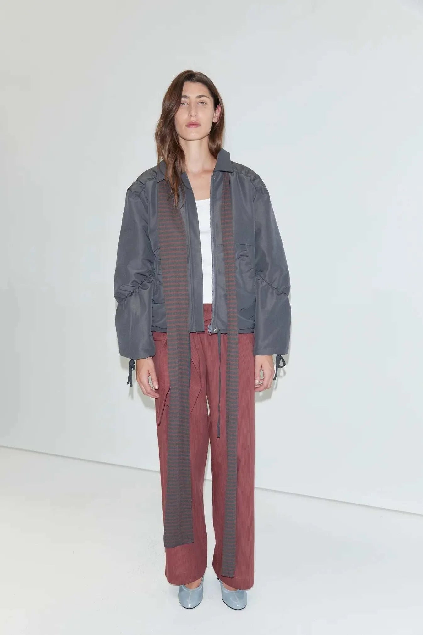 Deiji Studios Ease Trouser Rust Stripe