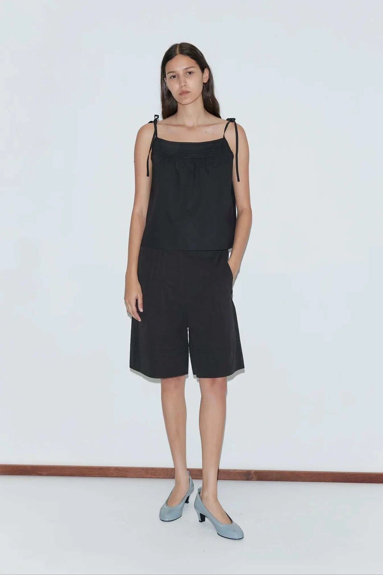 Deiji Studios Tied Cami Black