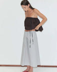 Deiji Studios Bubble Top Brown Black Stripe