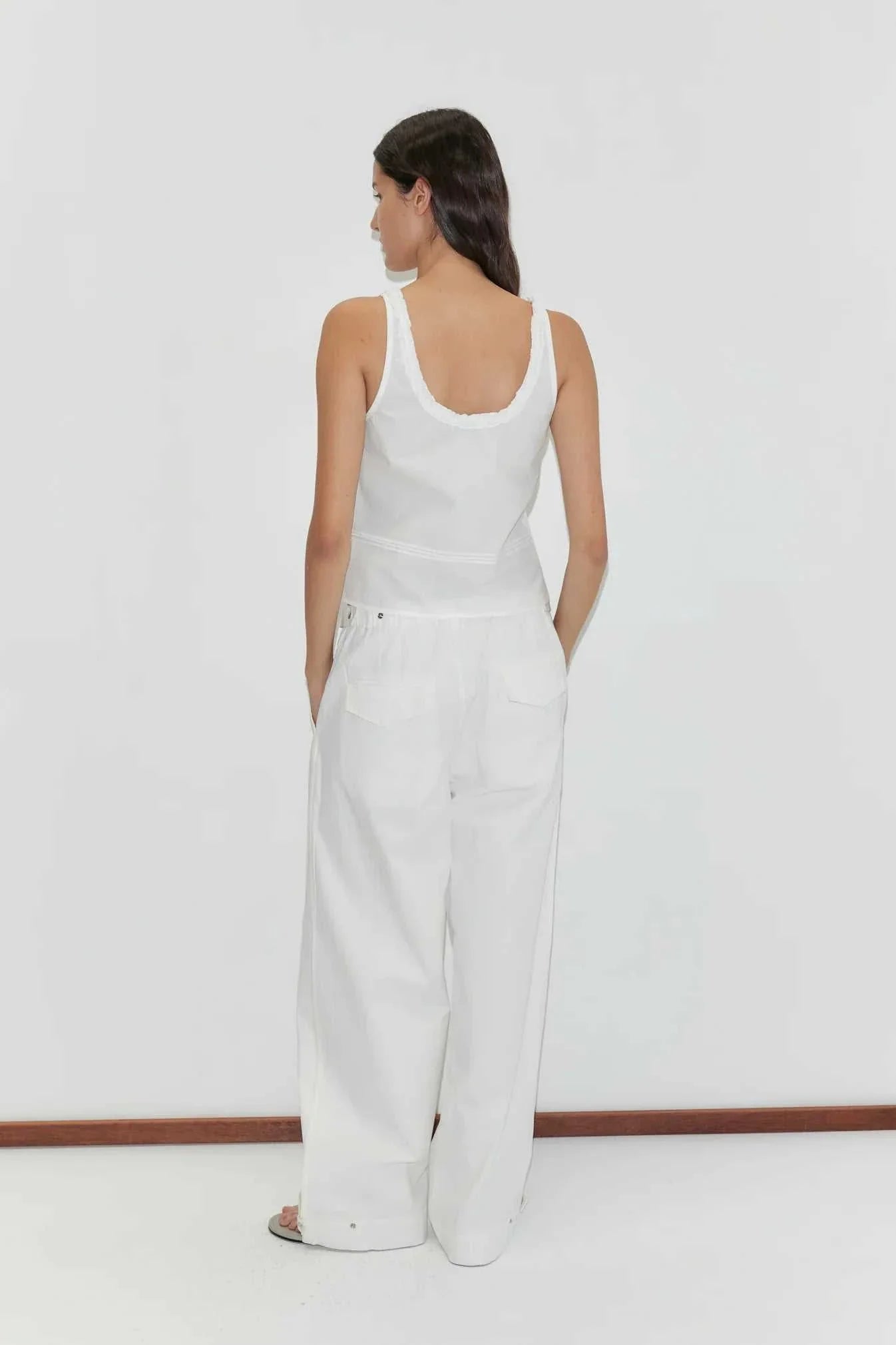 Deiji Studios Frills Top White