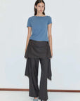 Deiji Studios Drape Tee Blue