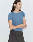 Deiji Studios Drape Tee Blue
