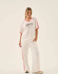 Araminta James James College Waffle Tee Snow