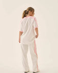 Araminta James James College Waffle Tee Snow