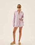 Araminta James Stripe Short Lavender