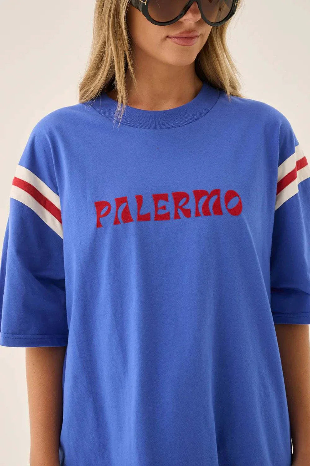 Araminta James Palermo Panel Tee Cobalt Blue