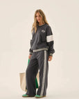 Araminta James AJ Applique Sweatshirt Washed Black