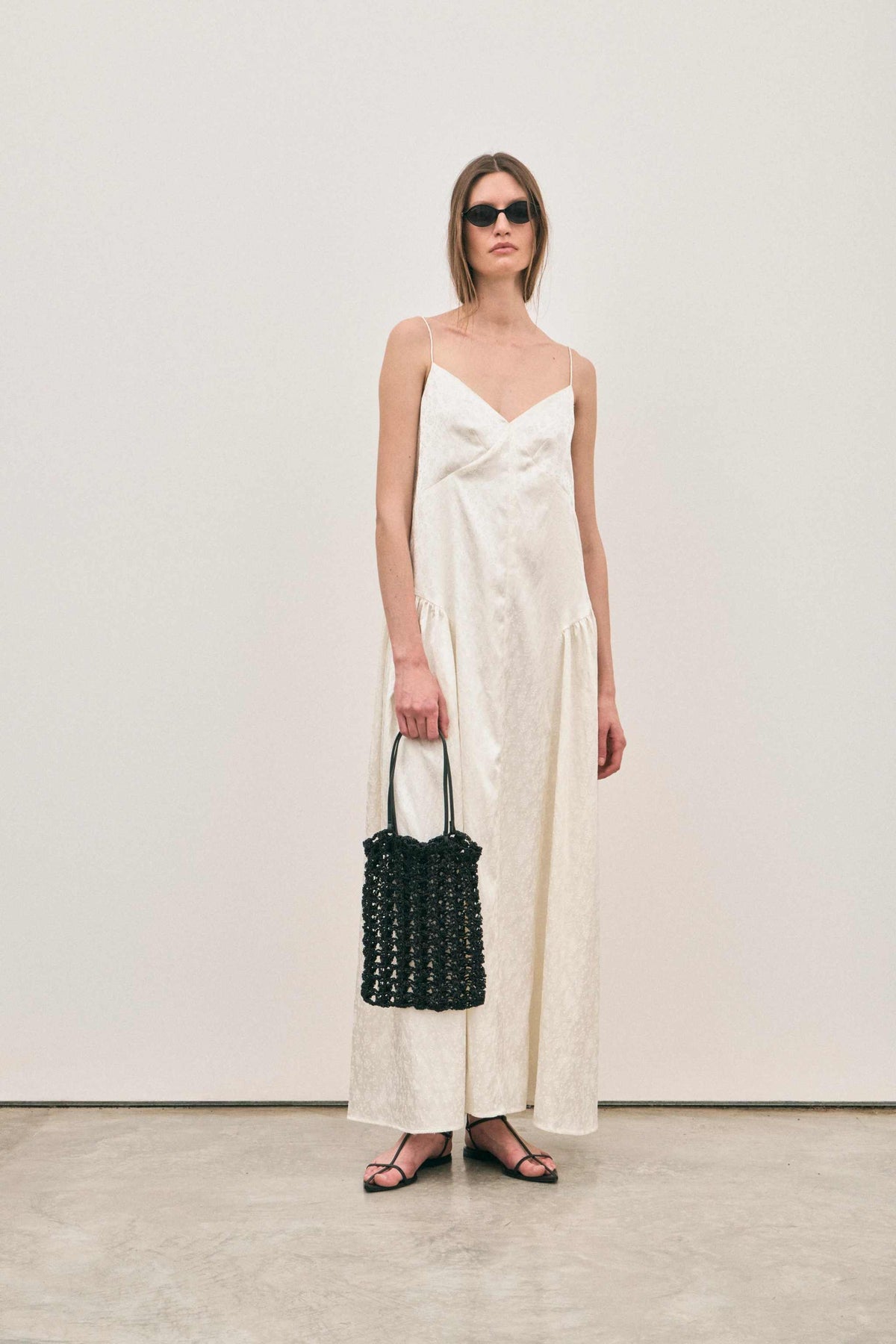 Solaqua Elodie Dress Ivory Jacquard