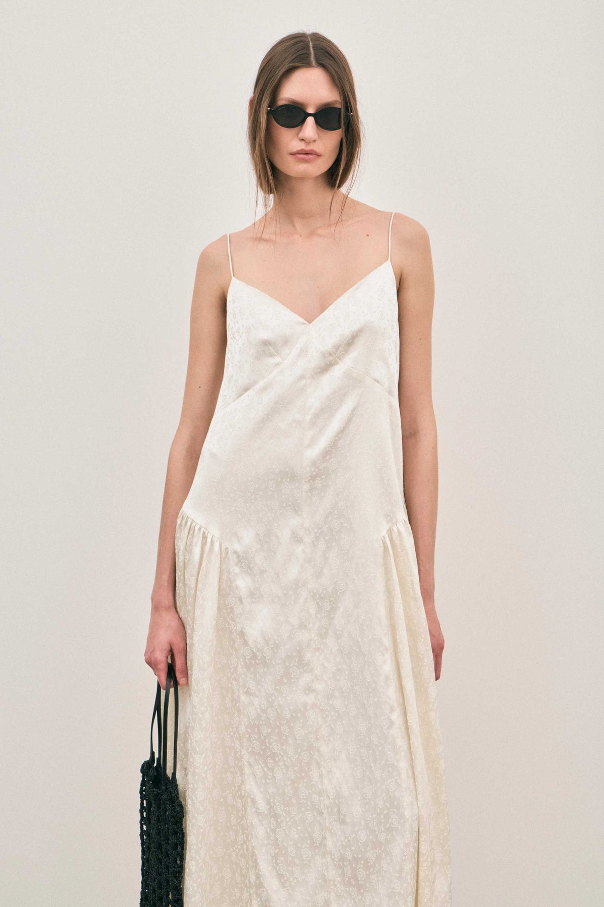 Solaqua Elodie Dress Ivory Jacquard