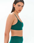 Nagnata Textured Ballet Wool Bralet Kelp