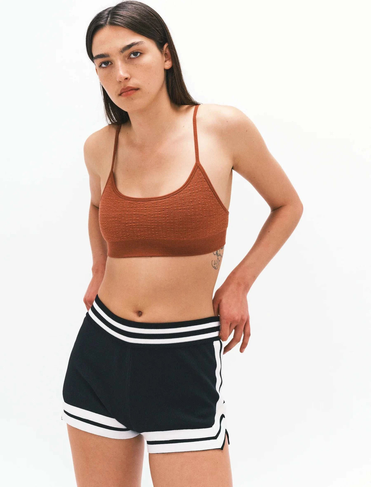 Nagnata Textured Ballet Wool Bralet Clay