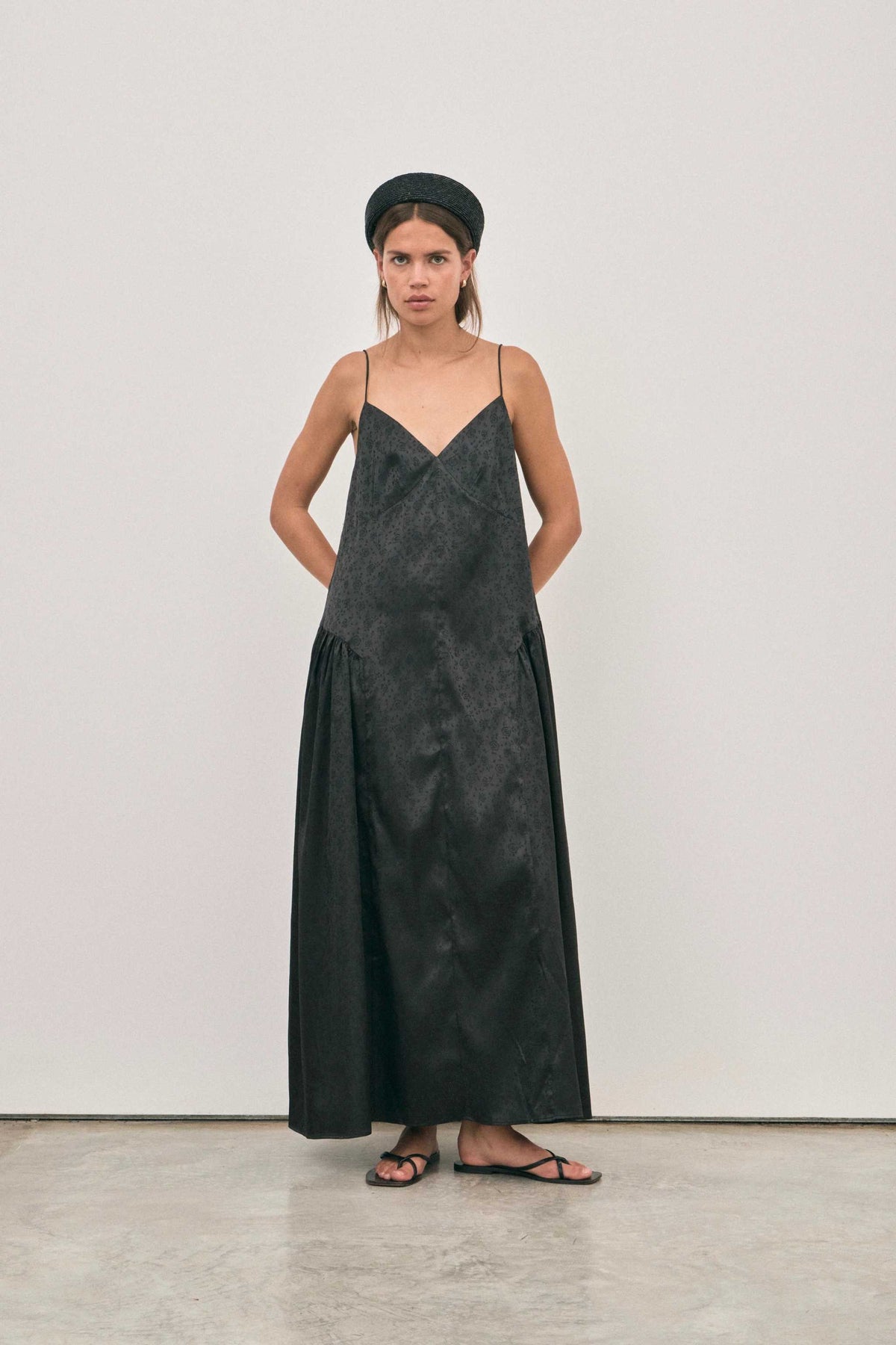 Solaqua Elodie Dress Noir Jaquard