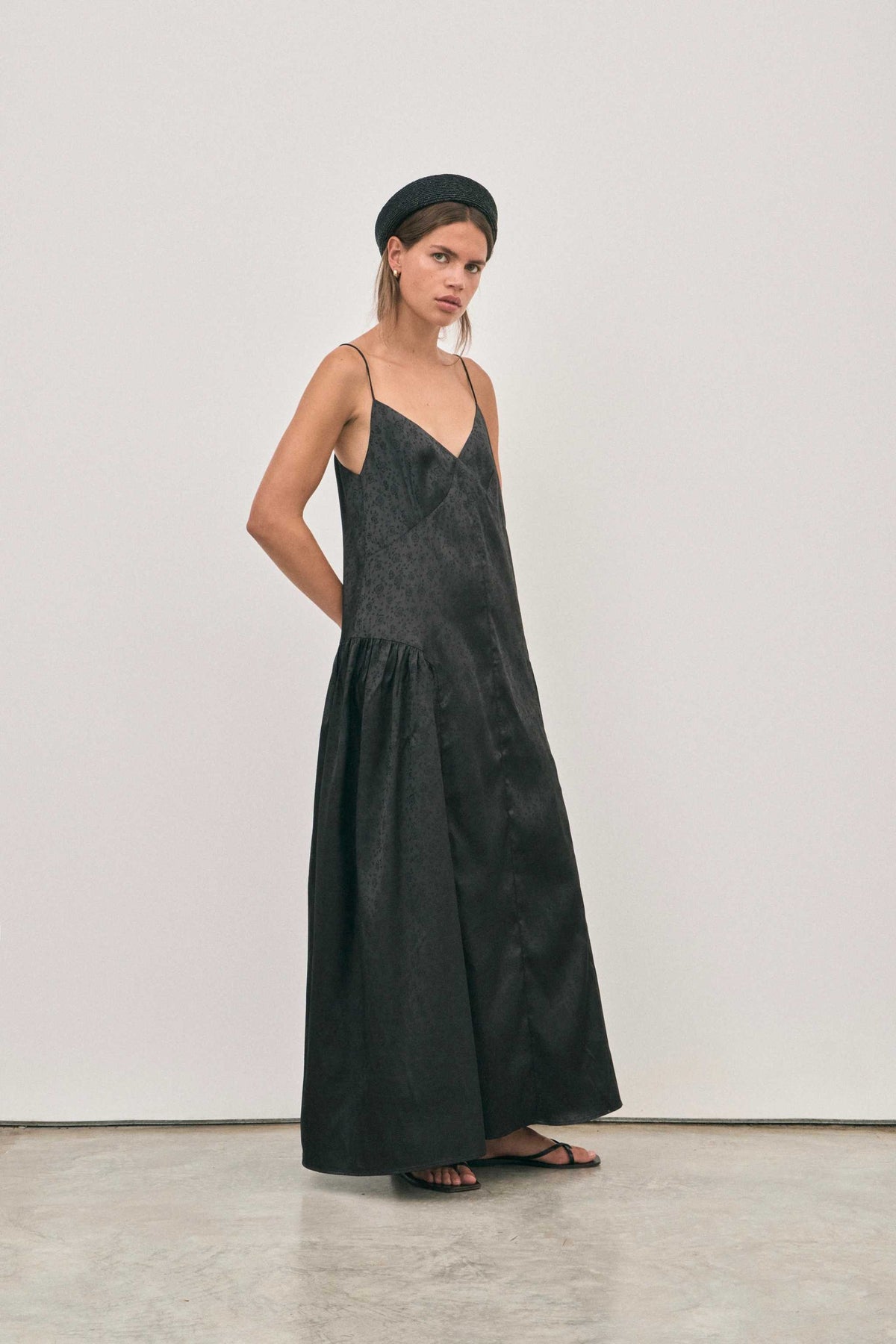 Solaqua Elodie Dress Noir Jaquard