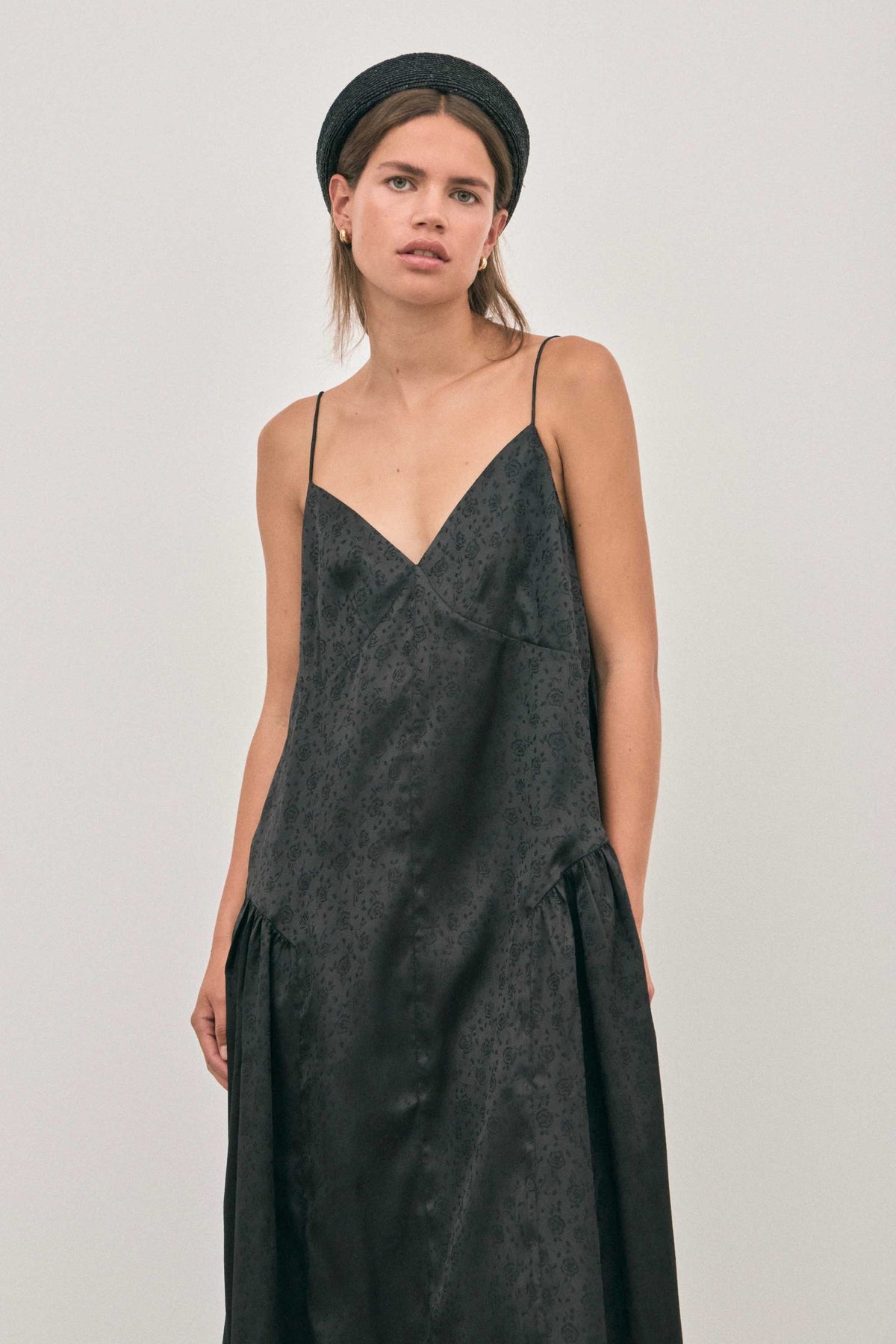 Solaqua Elodie Dress Noir Jaquard