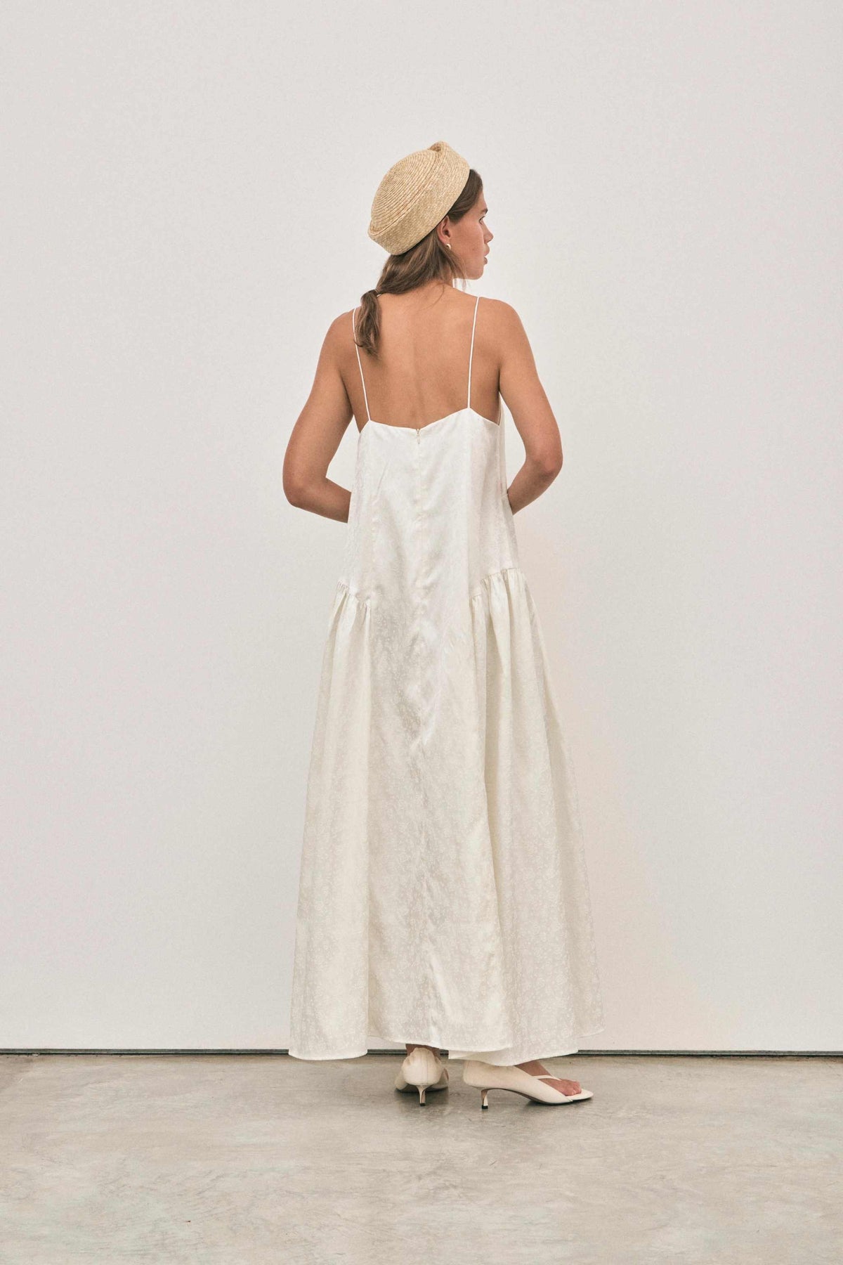Solaqua Elodie Dress Ivory Jacquard