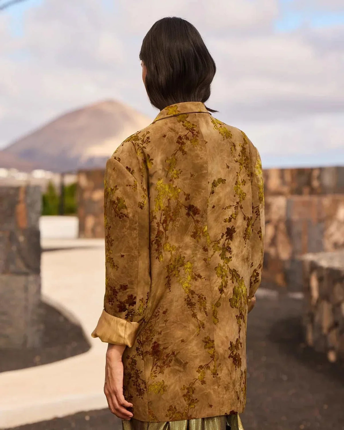 Sonta Oversized Jacket Khaki Bronze