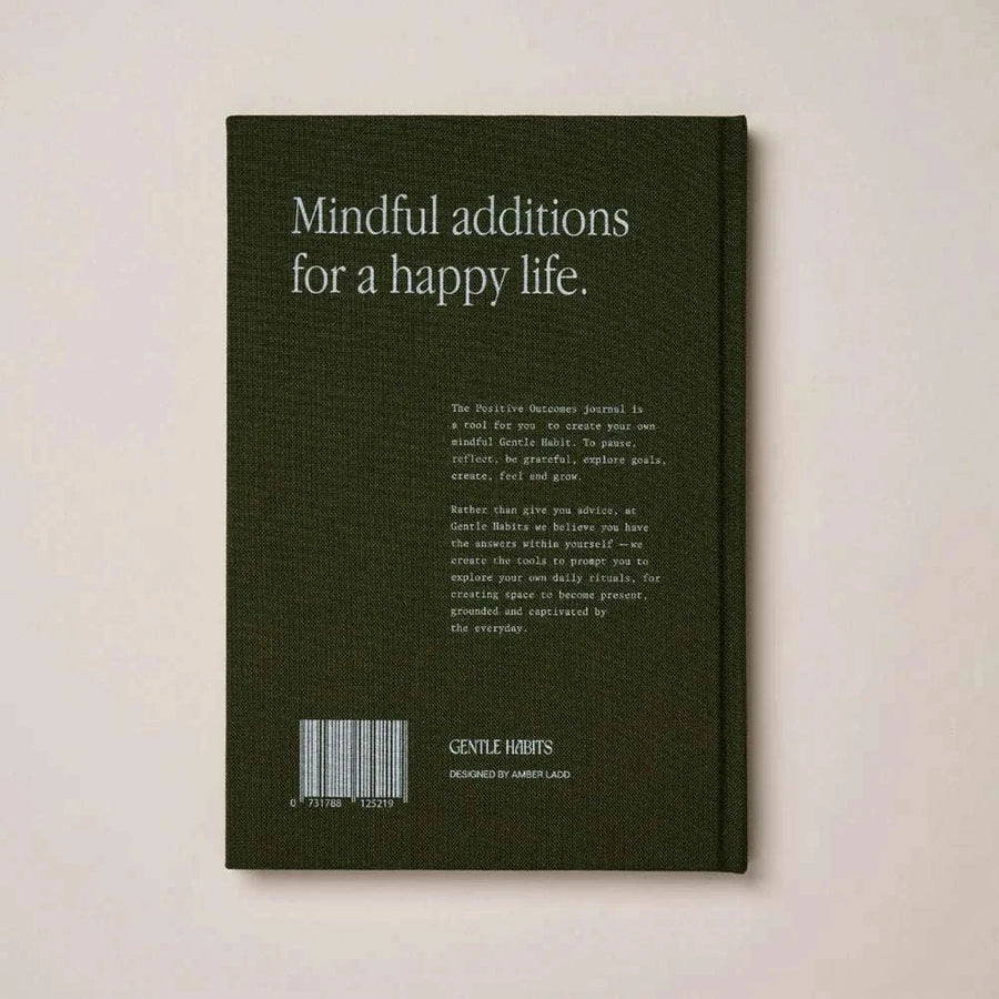 Gentle Habits Positives Outcome Journal Olive  