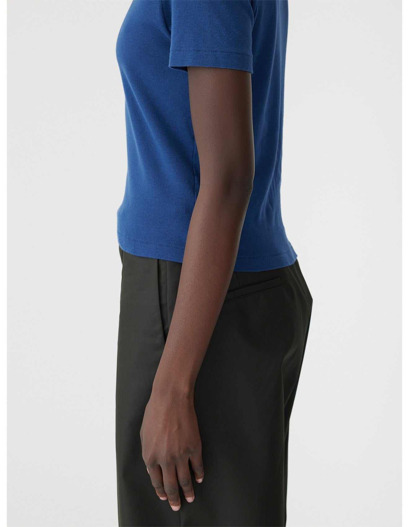 Bassike Rib Baby T Shirt Washed Ink