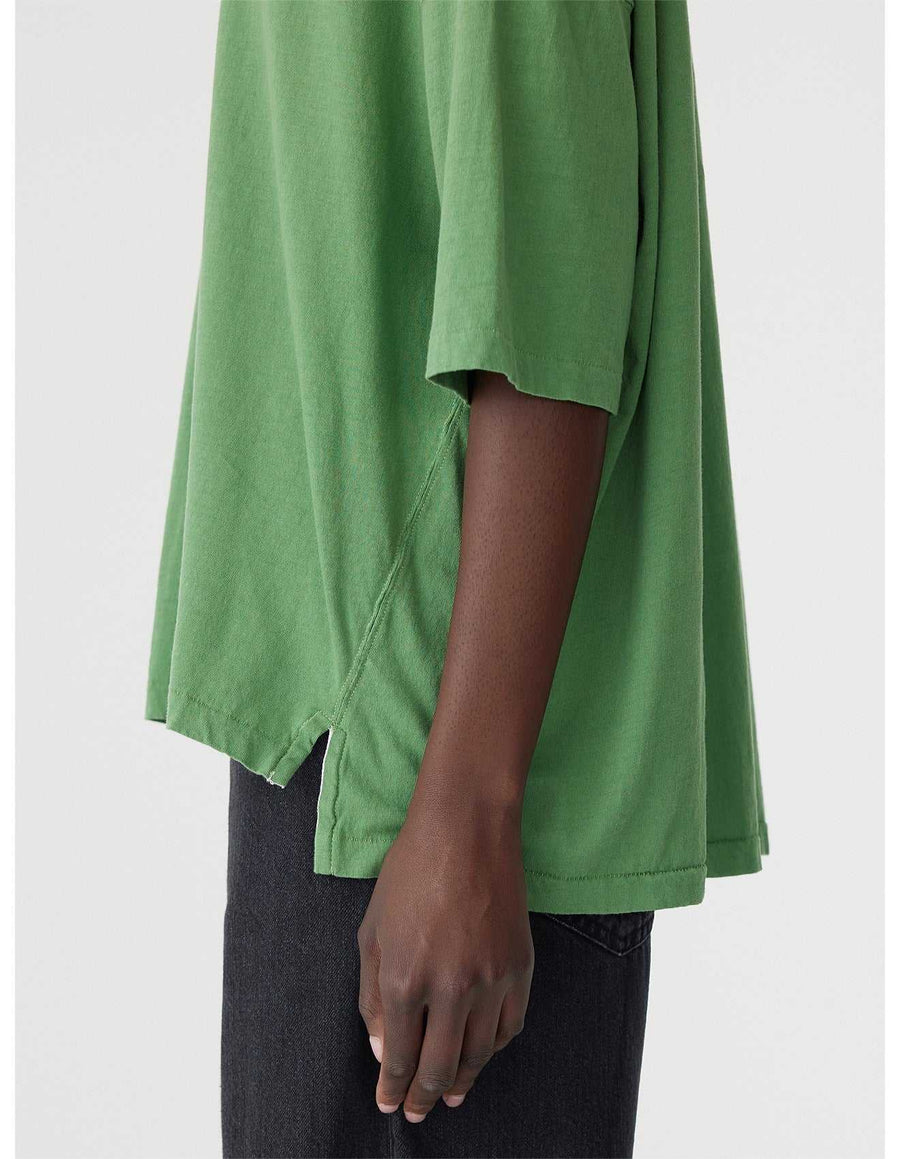 Bassike Slouch Side Step T Shirt Fern