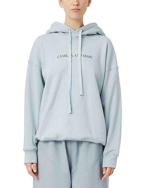 Camilla and Marc Grayson Logo Hoodie Misty Blue